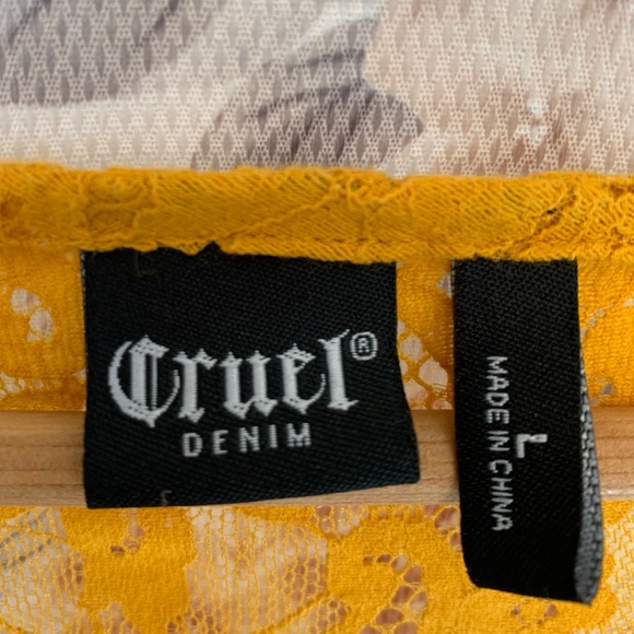 🌼SALE🌼 Cruel Denim Lace Kimono Duster - Picture 11 of 12